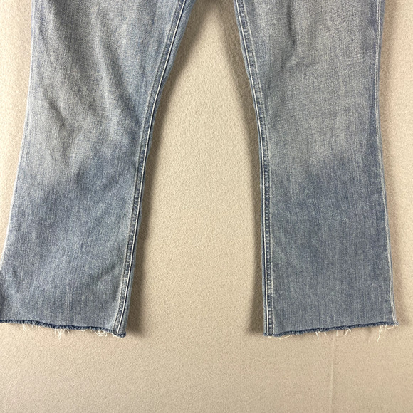 Citizens of Humanity Isola Crop Bootcut Jean Women 27 Blue Raw Hem Light Wash - Picture 2 of 16